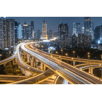 Fototapeta DIMEX | Vliesová fototapeta Šen-čen panoráma MS-5-0673 | 375 x 250 cm| bílá, žlutá, šedá + Vliesová fototapeta na stěnu DIMEX Šen-čen panoráma MS50673 v rozměru 375 x 250 cm + lepidlo zdarma