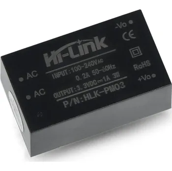 Napájecí zdroj pro osvětlení Hi-Link HLK-PM03 100V-240VAC / 3,3VDC - 1A napájecí zdroj