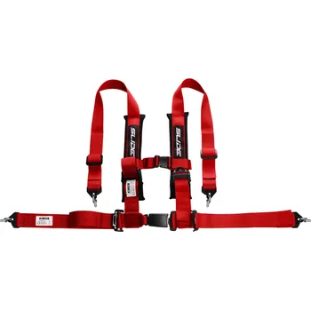 Návlek na bezpečnostní pás Bezpečnostní pásy 4-bodové SLIDE 2" červené homologace E4