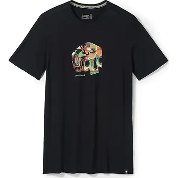 Pánské tričko Smartwool M DEF LYFE SHORT SLEEVE GRAPHIC TEE SLIM FIT black tričko