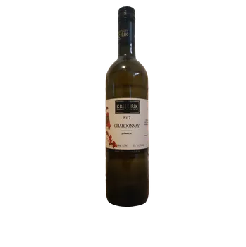 Víno Chardonnay Moravské zemské víno 2017 polosuché (bílé polosuché víno)
