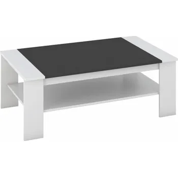 Konferenční stolek Tempo Kondela Quente (bílá + černá)