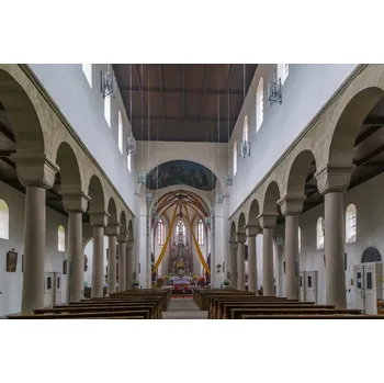 Fototapeta DIMEX | Vliesová fototapeta Románský interiér MS-5-0925 | 375 x 250 cm| bílá, béžová, hnědá + Vliesová fototapeta na stěnu DIMEX Románský interiér MS50925 v rozměru 375 x 250 cm + lepidlo zdarma