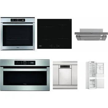 Set domácích spotřebičů WHIRLPOOL ABSOLUTE AKZM 8480 IX + WHIRLPOOL WS Q2760 BF + WHIRLPOOL AKR 749/1 IX + WHIRLPOOL ABSOLUTE AMW 730 IX + WHIRLPOOL WSBO 3O34 PF X + WHIRLPOOL WHC18 T311