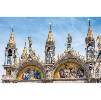 Fototapeta DIMEX | Vliesová fototapeta Bazilika sv. Marka MS-5-1031 | 375 x 250 cm| vicebarevna, modrá, bílá, béžová + Vliesová fototapeta na stěnu DIMEX Bazilika sv. Marka MS51031 v rozměru 375 x 250 cm + lepidlo zdarma