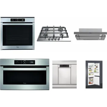 Set domácích spotřebičů WHIRLPOOL ABSOLUTE AKZM 8480 IX + WHIRLPOOL TKRL 661 IX EU + WHIRLPOOL AKR 749/1 IX + WHIRLPOOL ABSOLUTE AMW 730 IX + WHIRLPOOL WSBO 3O34 PF X + WHIRLPOOL ART 65031