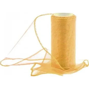 Organza obšitá 12cm/9m - béžová - 240017