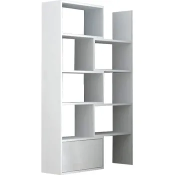 regál Tempo Kondela Unwest (bílá + bílá)