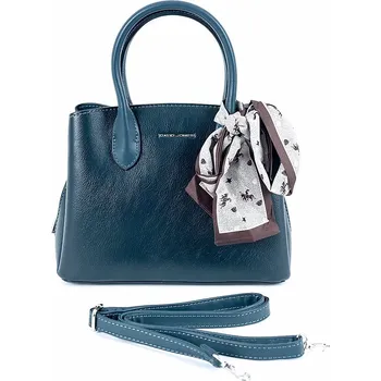 Kabelka David Jones Paris Malá tříoddílová kabelka do ruky David Jones CH21035A tmavězelená se šátkem