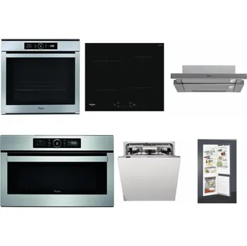 Set domácích spotřebičů WHIRLPOOL ABSOLUTE AKZM 8480 IX + WHIRLPOOL WS Q2760 BF + WHIRLPOOL AKR 749/1 IX + WHIRLPOOL ABSOLUTE AMW 730 IX + WHIRLPOOL WIO 3T133 PLE + WHIRLPOOL ART 65031