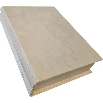 Úložný box 91429 Dřevěná krabička ve tvaru knihy, 34,5 x 8 x 25 cm