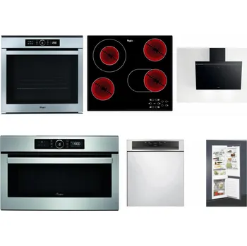 Set domácích spotřebičů WHIRLPOOL ABSOLUTE AKZM 8480 IX + WHIRLPOOL AKT 8190/BA + WHIRLPOOL AKR 62F LT K + WHIRLPOOL ABSOLUTE AMW 730 IX + WHIRLPOOL WBC 3C34 PF X + WHIRLPOOL ART 65031