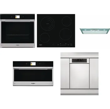 Set domácích spotřebičů WHIRLPOOL W9 OP2 4S2 H + WHIRLPOOL AKT 8900 BA + WHIRLPOOL AKR 650/1 IX + WHIRLPOOL W9 MD260 IXL + WHIRLPOOL WSBO 3O34 PF X