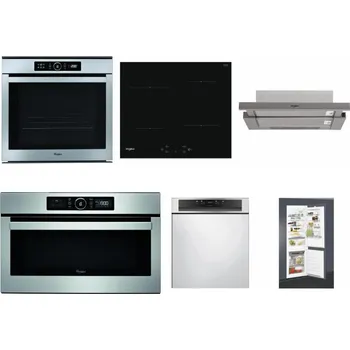 Set domácích spotřebičů WHIRLPOOL ABSOLUTE AKZM 8480 IX + WHIRLPOOL WS Q2760 BF + WHIRLPOOL AKR 5390/1 IX + WHIRLPOOL ABSOLUTE AMW 730 IX + WHIRLPOOL WBC 3C34 PF X + WHIRLPOOL ART 65031