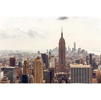 Fototapeta DIMEX | Vliesová fototapeta New York MS-5-1197 | 375 x 250 cm| béžová, hnědá, šedá + Vliesová fototapeta na stěnu DIMEX New York MS51197 v rozměru 375 x 250 cm + lepidlo zdarma