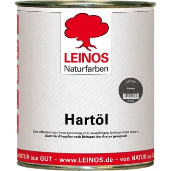 Olej na dřevo LEINOS 240 Tvrdý olej černý 0,75lt LEINOS L-240.307 000750