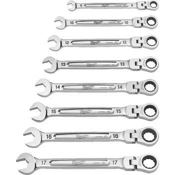 Ruční nářadí MILWAUKEE Sada MAXBITE ráčnových klíčů s výkyvnou hlavou, 7ks