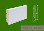 NOVÁK Vzorek - Podlahová soklová lišta 80x16 dřevěná bílá RAL9010 V-WL80P/9010