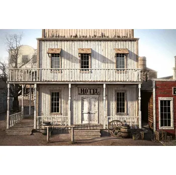 Fototapeta DIMEX | Vliesová fototapeta Divoký západ MS-5-2228 | 375 x 250 cm| modrá, červená, bílá, hnědá + Vliesová fototapeta na stěnu DIMEX Divoký západ MS52228 v rozměru 375 x 250 cm + lepidlo zdarma