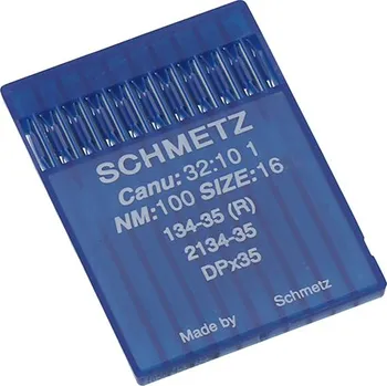 Strojové jehly pro průmyslové šicí stroje Schmetz 134-35 (R) 100