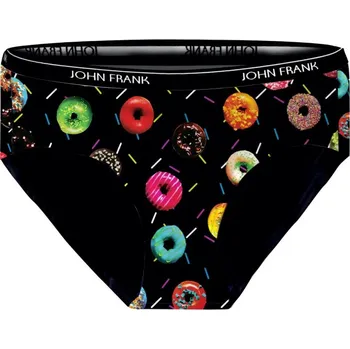 Kalhotky Dámské kalhotky John Frank WJFD-S103 M Černá