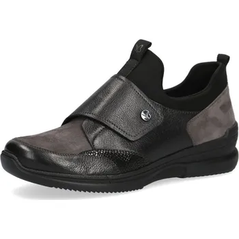 Dámské polobotky Dámské kožené polobotky 9-9-24758-29-013 Caprice černé Barva: blk/dk grey co, Velikost: 38