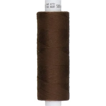 Nit Ariadna Polyesterová střižová nit Talia 120 500 m - 0772 - hnědá