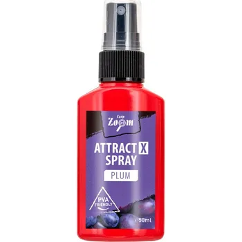Návnadové aroma Carp Zoom AttractX Spray - 50 ml/Švestka