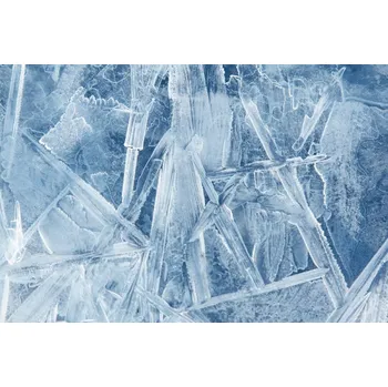 Fototapeta DIMEX | Vliesová fototapeta Texturovaný led MS-5-3090 | 375 x 250 cm | modrá, bílá + Vliesová fototapeta na stěnu DIMEX Texturovaný led MS53090 v rozměru 375 x 250 cm + lepidlo zdarma