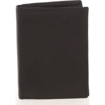 Peněženka Pánská kožená černá peněženka - Delami Therron černá