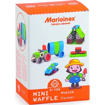 ostatní stavebnice Marioinex MINI WAFLE – Rolník (střední)