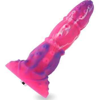 Dildo HiSmith HSA103 Ophicone Silicone Dildo KlicLok 8.6" Pink-Purple