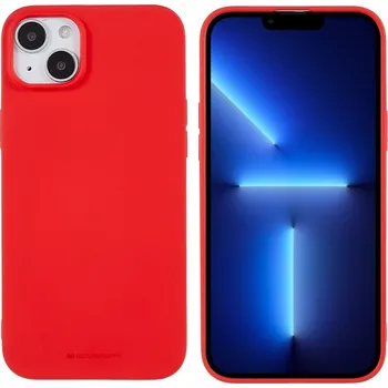 Pouzdro na mobilní telefon Mercury Ochranný kryt pro iPhone 14 PLUS - Mercury, Soft Feeling Red