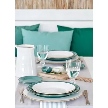 Talíř Jídelní keramický talíř Barva: Modrá