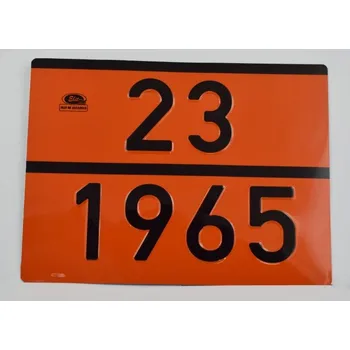 Výstražná tabule nebezpečný náklad bez rámečku 23/1965