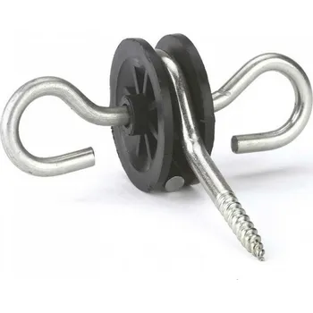 Izolátor koncový k brance s vrutem prům. 6 mm, 2 oka