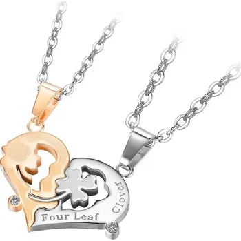 Náhrdelník IZMAEL Náhrdelníky Four Leaf Clover Zlatá/Stříbrná KP21665