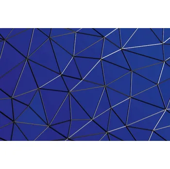 Fototapeta DIMEX | Vliesová fototapeta Abstraktní trojúhelníková síť MS-5-2601 | 375 x 250 cm | modrá, černá + Vliesová fototapeta na stěnu DIMEX Abstraktní trojúhelníková síť MS52601 v rozměru 375 x 250 cm + lepidlo zdarma