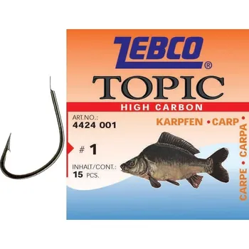 háčik zebco topic carp # 2/0 - cena za balenie 15ks 44 4424008 - háčik zebco topic carp # 8 - cena za balenie 15ks