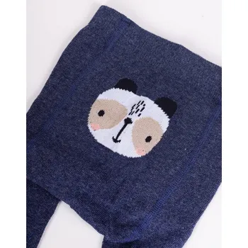 Punčocháče YO RAB0003C modré se zvířátkem velikost oblečení - děti: 80/86