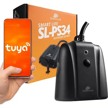 Elektrická zásuvka Spacetronik Smart Life WiFi venkovní zásuvka SL-PS34