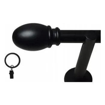 Garnýž Garnýž jednoduchá 25mm matná černá Beluno