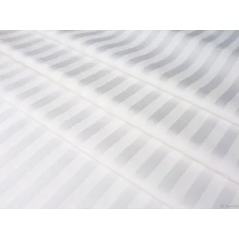 Mirtex Látka ATLAS-HOTEL 150/100 Bílá 10mm hotelový pruh šíře 300cm Velkoobchod Ceník: VELKOOBCHOD: po celých rolích, bez odvíjení