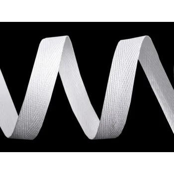 Keprovka - tkaloun šíře 10 mm POL, barva bílá