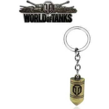 Počítačová hra klíčenka WOT přívěsek World of Tanks - náboj malý bronzový