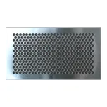 Větrací mřížka 500x260 mm HEXA nerezová (500*260 mm nerezová HEXA mřížka)