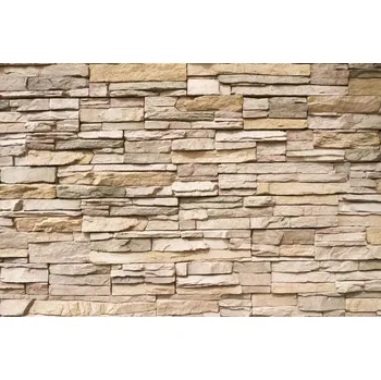 Fototapeta DIMEX | Vliesová fototapeta Obložení z umělého kamene MS-5-2393 | 375 x 250 cm| béžová, hnědá + Vliesová fototapeta na stěnu DIMEX Obložení z umělého kamene MS52393 v rozměru 375 x 250 cm + lepidlo zdarma