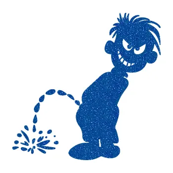 Samolepicí dekorace na vozidlo Boy čůrá 007 levá (88 - Ultra Metalic modrá) SAMOLEPKA NA AUTO, NÁLEPKA, FÓLIE, POLEP, TUNING, VLASTNÍ TEXT, TISK, AUTOSAMOLEPKY.cz, POLEPY, OBRÁZEK, LOGO, 3D STICKERS