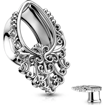 Šperk Šperky4U Tunel do ucha s ornamenty - TN01142-10