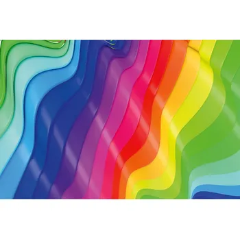 Fototapeta DIMEX | Vliesová fototapeta Geometrický abstrakt MS-5-2559 | 375 x 250 cm | zelená, modrá, červená, žlutá, oranžová + Vliesová fototapeta na stěnu DIMEX Geometrický abstrakt MS52559 v rozměru 375 x 250 cm + lepidlo zdarma